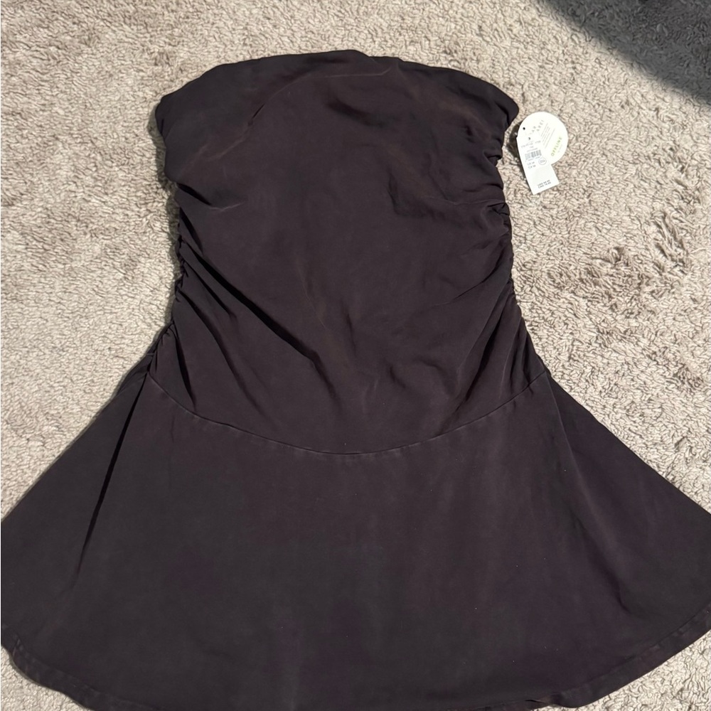 American Eagle Outfitters Black Strapless Dress